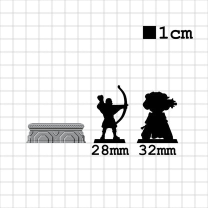 Tabletop Terrain Altar | 28mm Fantasy Scenery für DnD, RPG und Wargaming