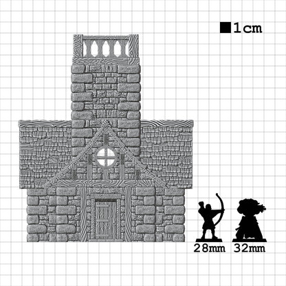 Tabletop Terrain Dorf Haus 6 | 28mm Fantasy Scenery für DnD, RPG und Wargaming