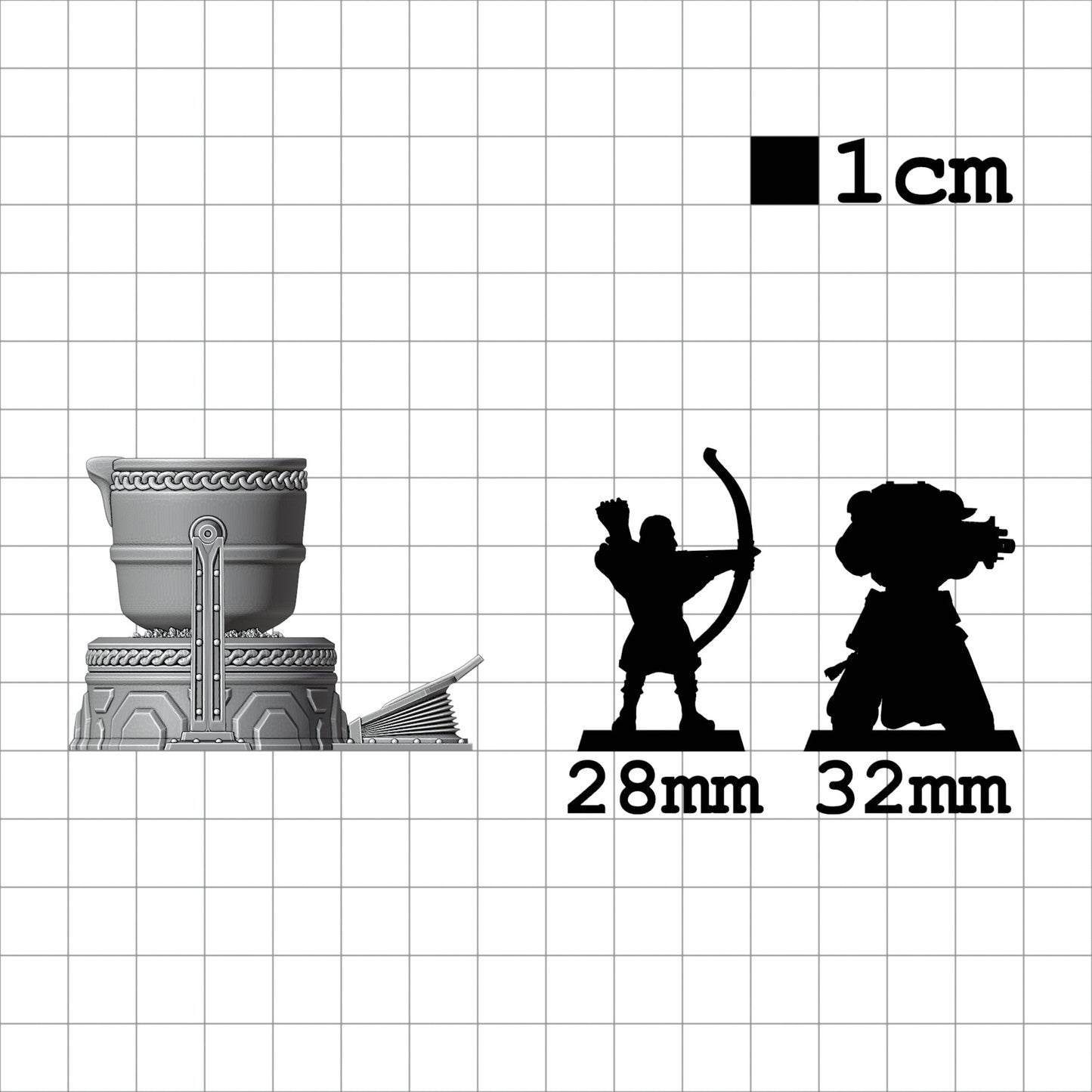 Tabletop Terrain Schmelztiegel | 28mm Fantasy Scenery für DnD, RPG und Wargaming