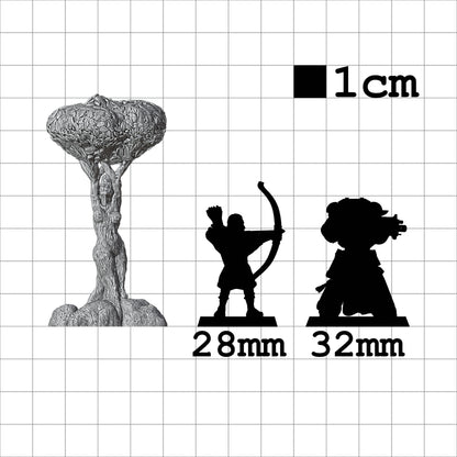 Tabletop Terrain Dryade | 28mm Fantasy Scenery für DnD, RPG und Wargaming