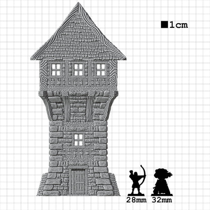 Tabletop Terrain Dorf Haus 3 | 28mm Fantasy Scenery für DnD, RPG und Wargaming