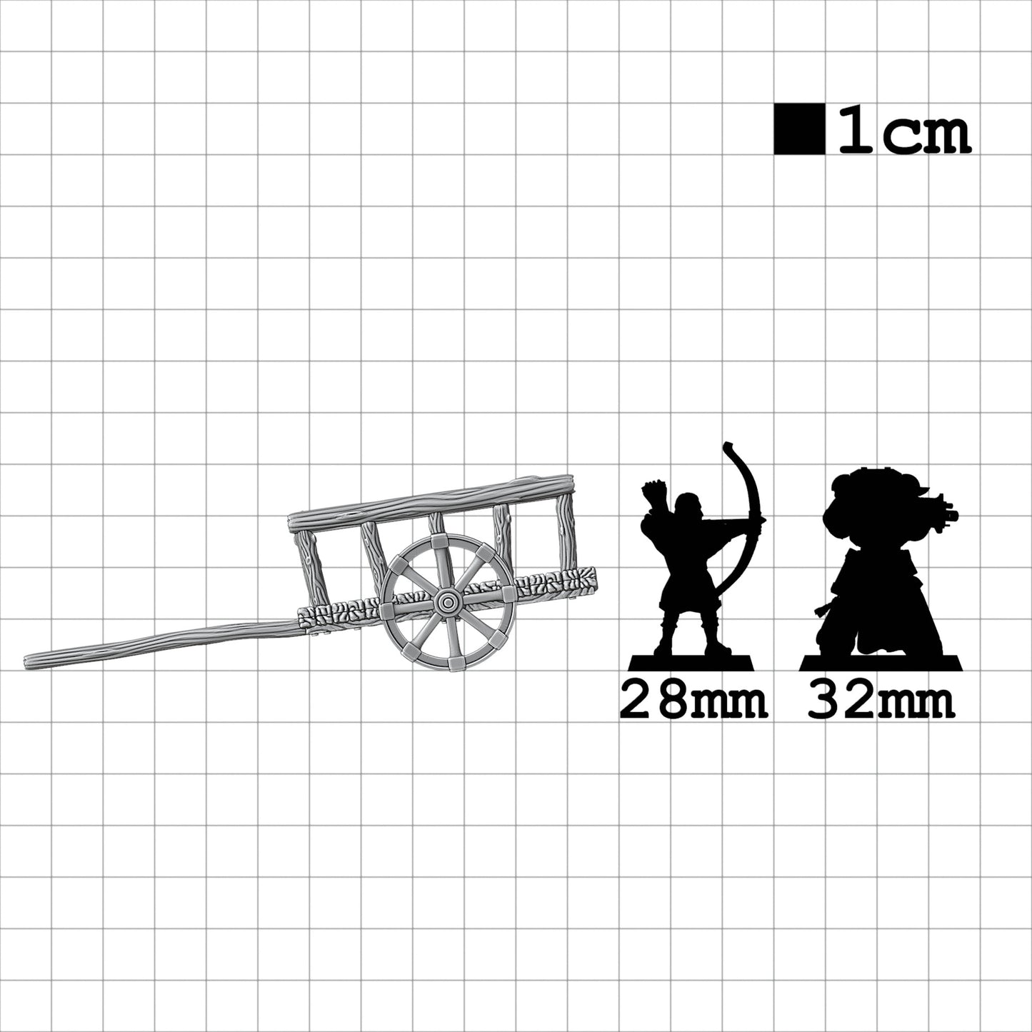 Tabletop Terrain Karren | 28mm Fantasy Scenery für DnD, RPG und Wargaming