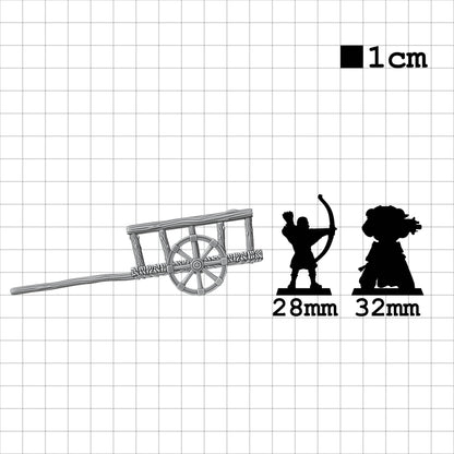 Tabletop Terrain Karren | 28mm Fantasy Scenery für DnD, RPG und Wargaming