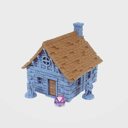 Tabletop Terrain Dorf Haus 1 | 28mm Fantasy Scenery für DnD, RPG und Wargaming