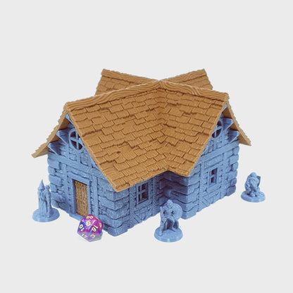 Tabletop Terrain Dorf Haus 7 | 28mm Fantasy Scenery für DnD, RPG und Wargaming