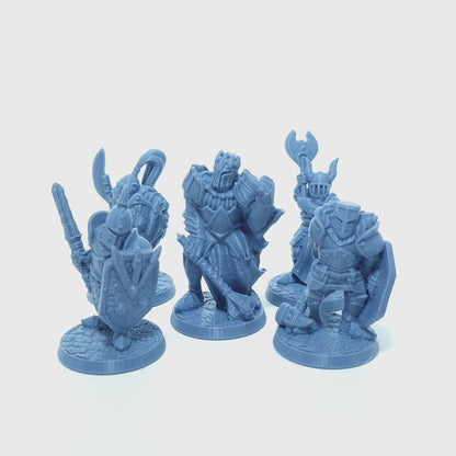 Tabletop Terrain Dunkle Krieger | 28mm Fantasy Scenery für DnD, RPG und Wargaming