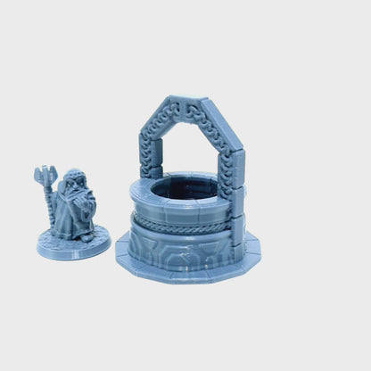 Tabletop Terrain Brunnen | 28mm Fantasy Scenery für DnD, RPG und Wargaming