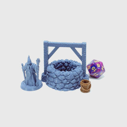 Tabletop Terrain Brunnen | 28mm Fantasy Scenery für DnD, RPG und Wargaming