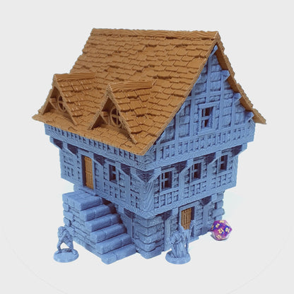 Tabletop Terrain Dorf Haus 5 | 28mm Fantasy Scenery für DnD, RPG und Wargaming