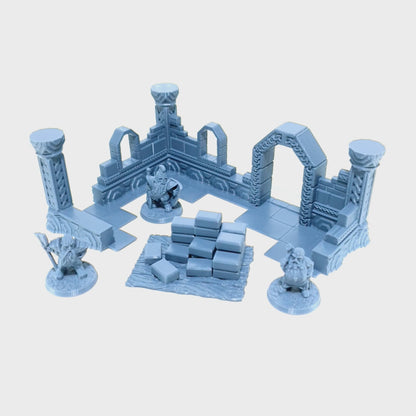 Tabletop Terrain Zwergenhaus im Bau | 28mm Fantasy Scenery für DnD, RPG und Wargaming