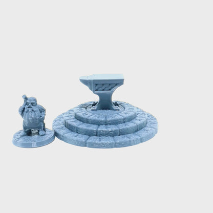 Tabletop Terrain Amboss | 28mm Fantasy Scenery für DnD, RPG und Wargaming