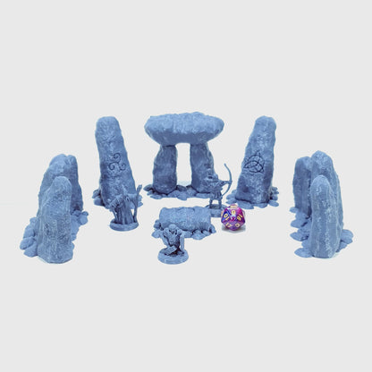 Tabletop Terrain Runen Zirkel | 28mm Fantasy Scenery für DnD, RPG und Wargaming