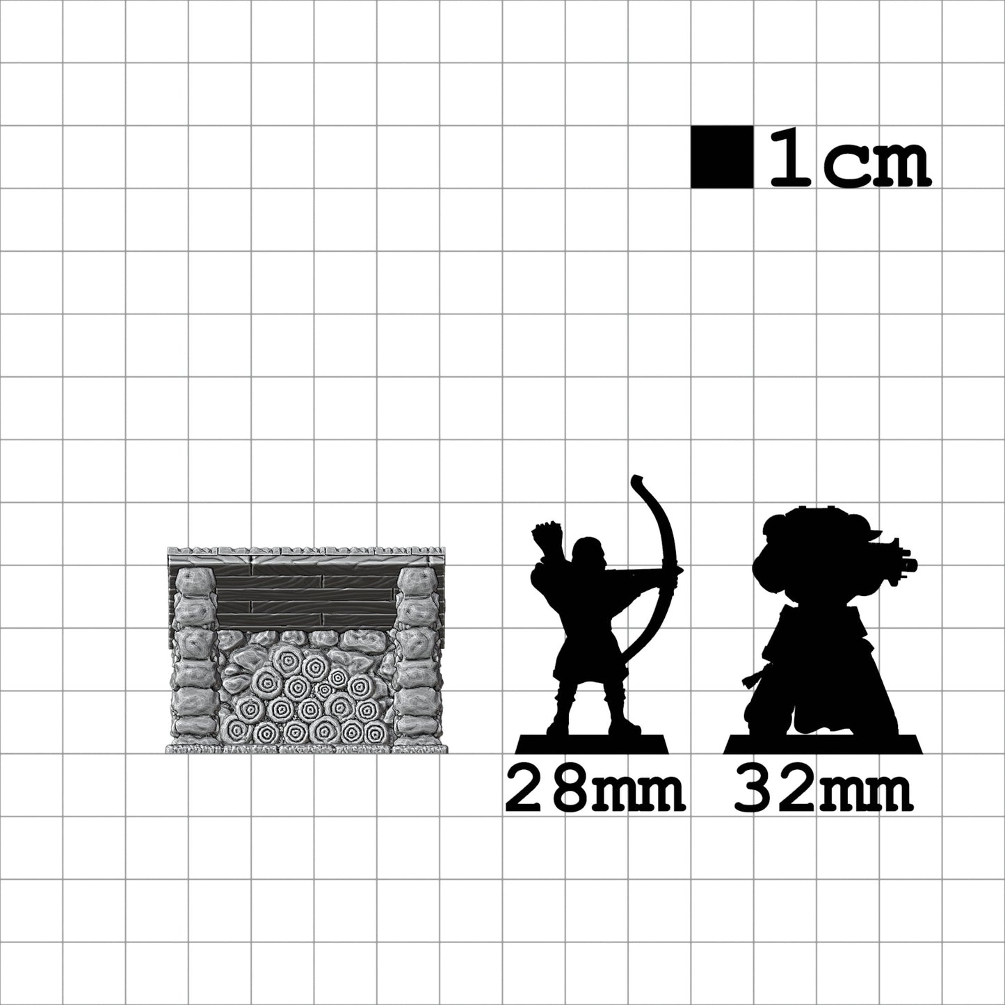 Tabletop Terrain Holz Unterstand | 28mm Fantasy Scenery für DnD, RPG und Wargaming