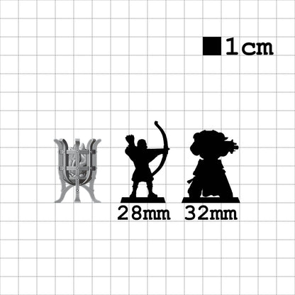 Tabletop Terrain Feuerkelch x12 | 28mm Fantasy Scenery für DnD, RPG und Wargaming