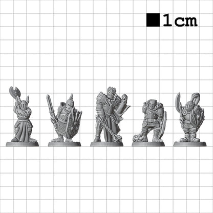 Tabletop Terrain Dunkle Krieger | 28mm Fantasy Scenery für DnD, RPG und Wargaming