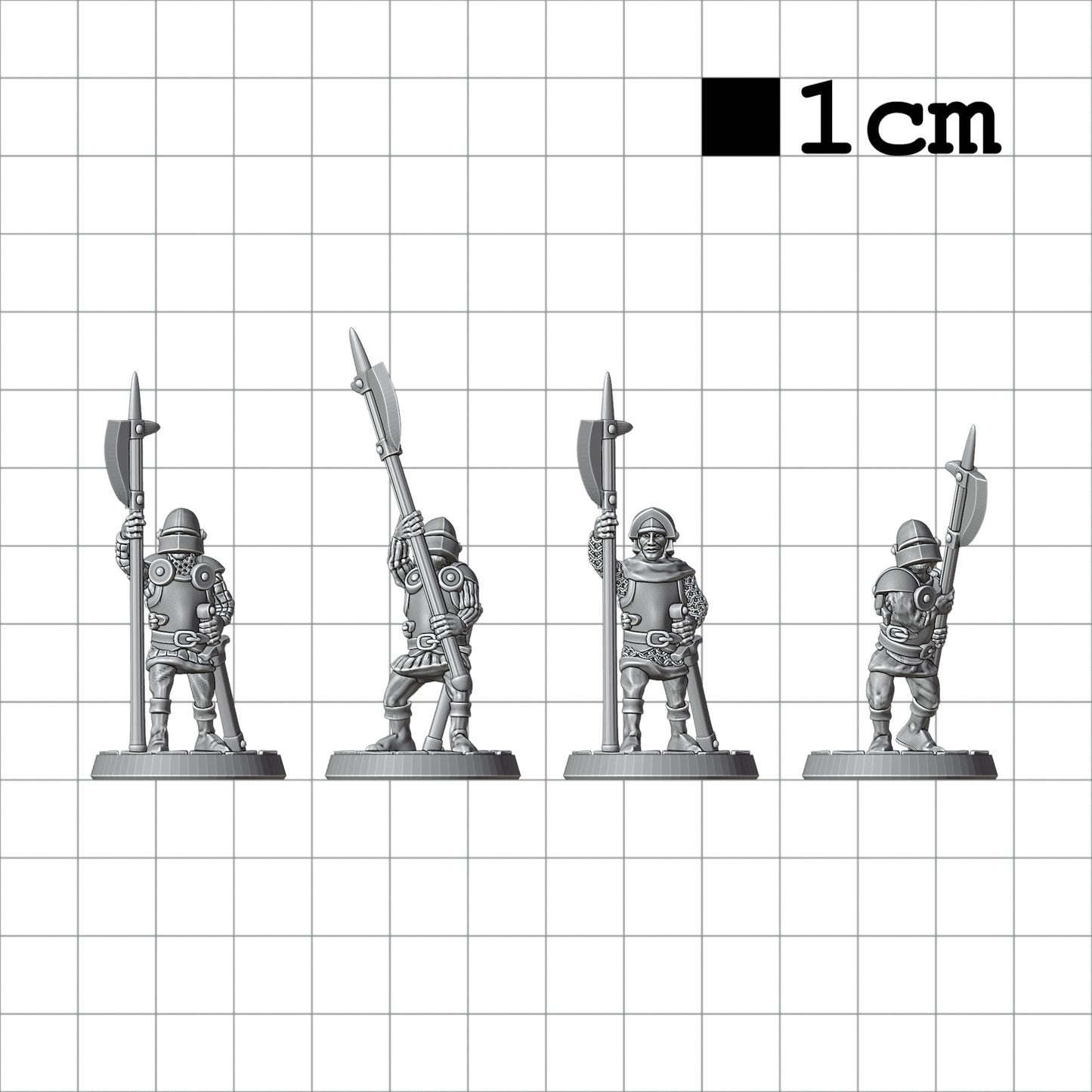 Tabletop Terrain Hellebardier | 28mm Fantasy Scenery für DnD, RPG und Wargaming