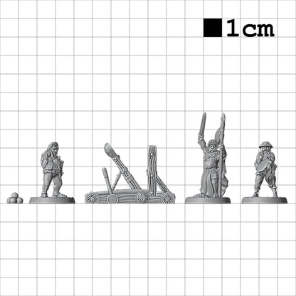 Tabletop Terrain Katapult | 28mm Fantasy Scenery für DnD, RPG und Wargaming