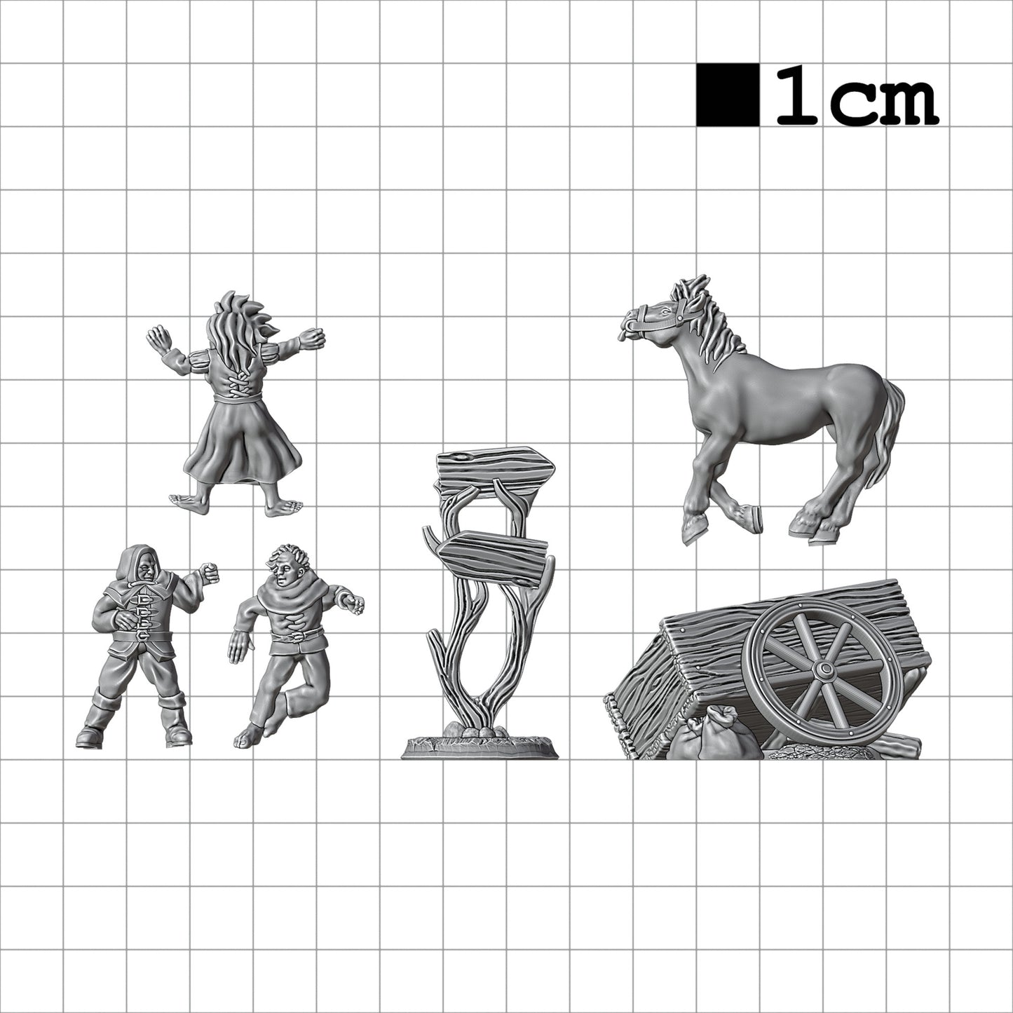 Tabletop Terrain Leichen | 28mm Fantasy Scenery für DnD, RPG und Wargaming