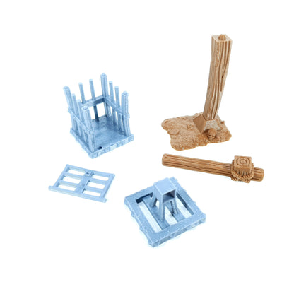 Tabletop Terrain Käfig | 28mm Fantasy Scenery für DnD, RPG und Wargaming