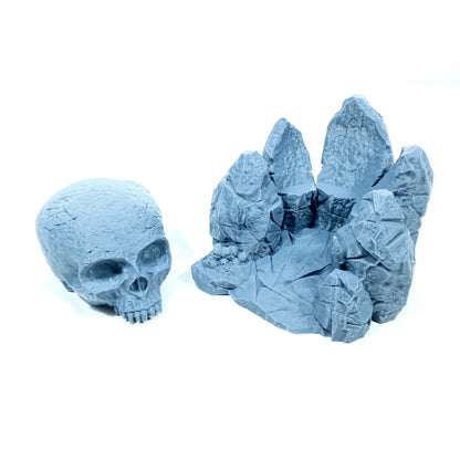 Tabletop Terrain Totenkopf Höhle | 28mm Fantasy Scenery für DnD, RPG und Wargaming