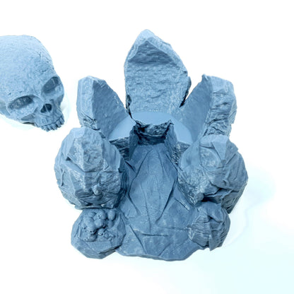 Tabletop Terrain Totenkopf Höhle | 28mm Fantasy Scenery für DnD, RPG und Wargaming