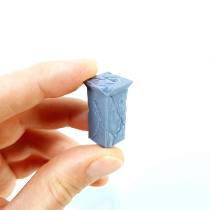Tabletop Terrain zerstörte Mauern | 28mm Fantasy Scenery für DnD, RPG und Wargaming