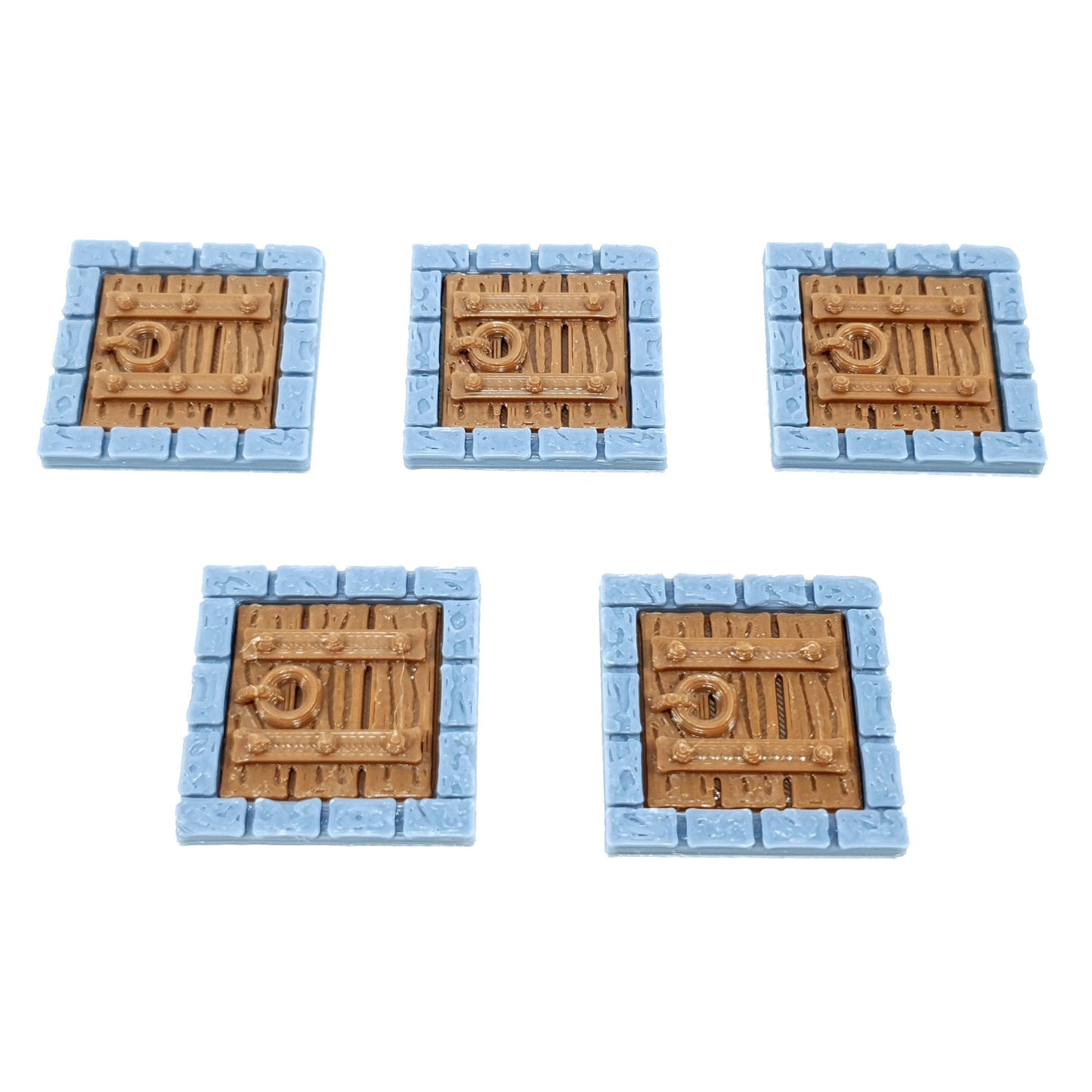 Tabletop Terrain Falltür x5 | 28mm Fantasy Scenery für DnD, RPG und Wargaming
