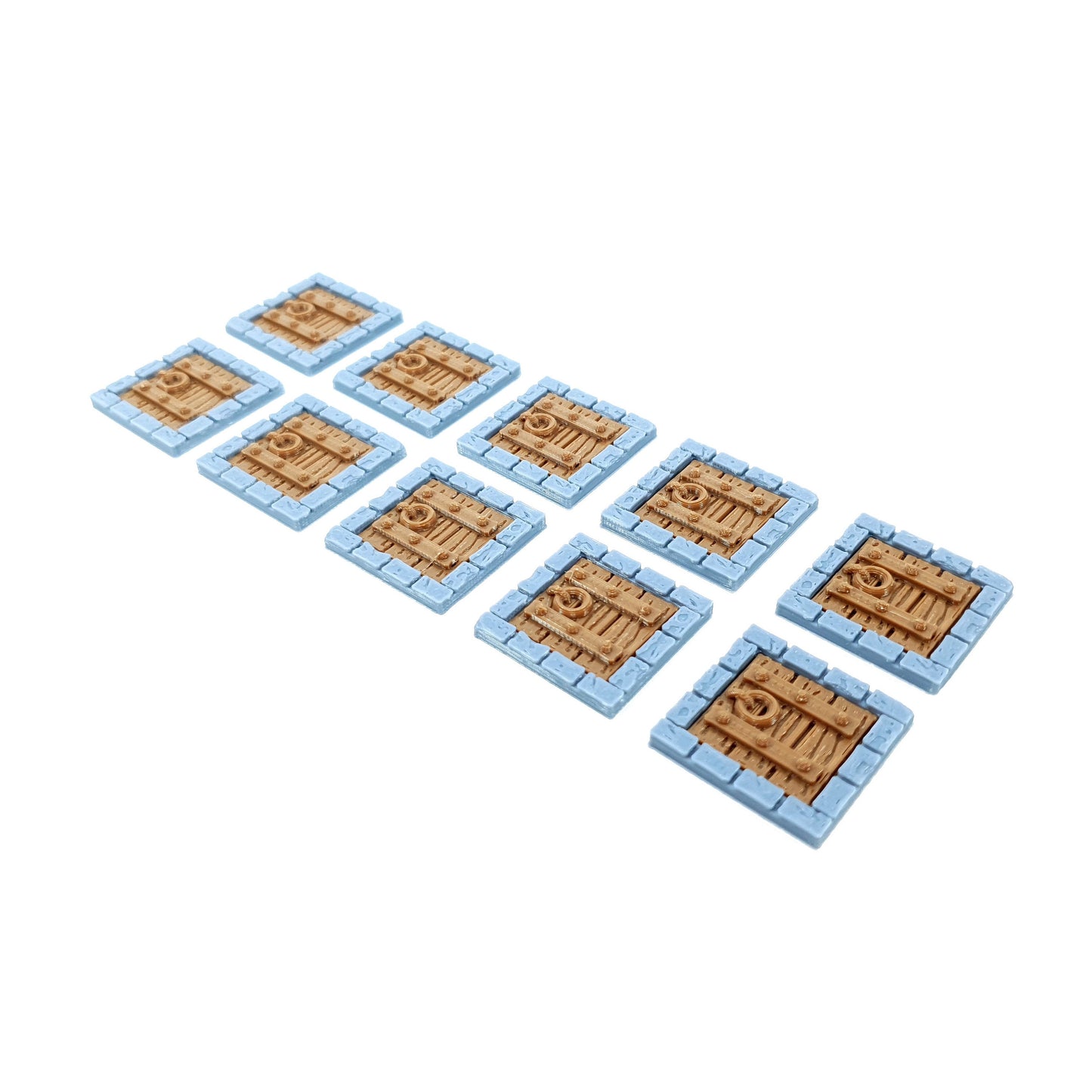 Tabletop Terrain Falltür ×10 | 28mm Fantasy Scenery für DnD, RPG und Wargaming