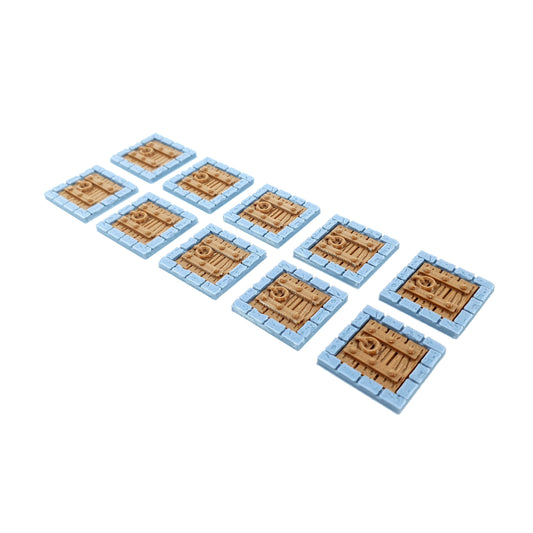 Tabletop Terrain Falltür ×10 | 28mm Fantasy Scenery für DnD, RPG und Wargaming