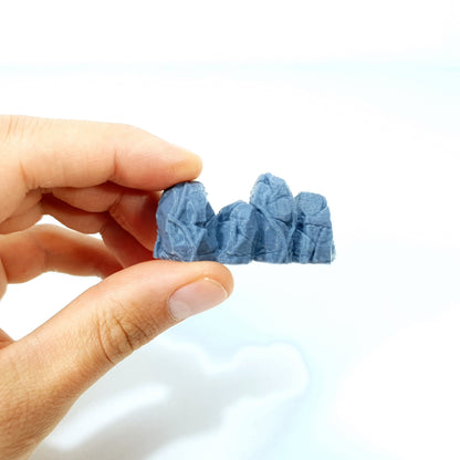 Tabletop Terrain Fels Mauern ×8 | 28mm Fantasy Scenery für DnD, RPG und Wargaming