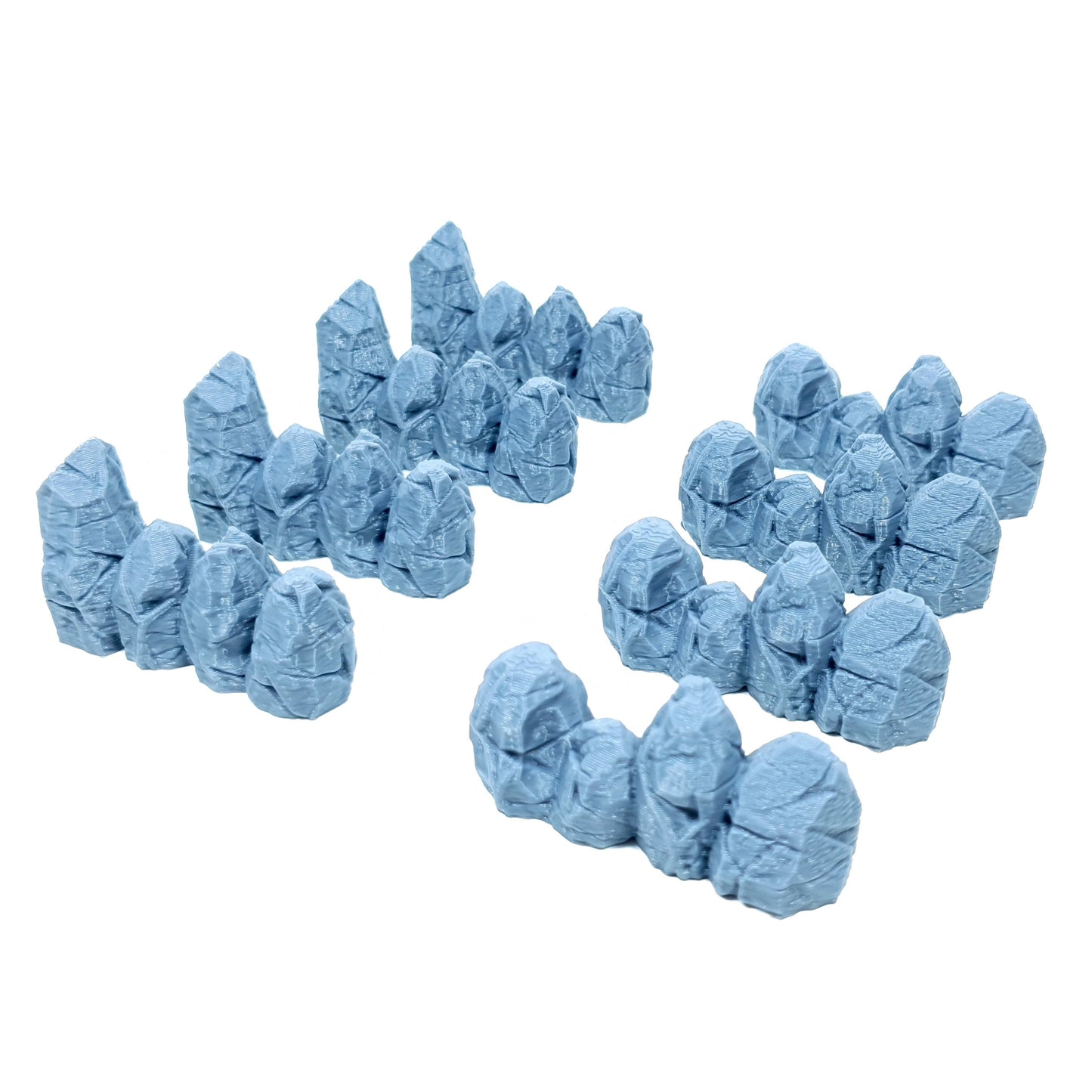 Tabletop Terrain Fels Mauern ×8 | 28mm Fantasy Scenery für DnD, RPG und Wargaming