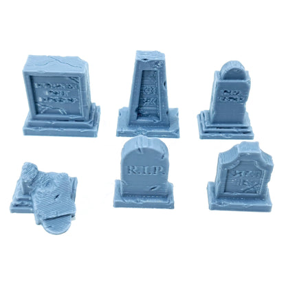 Tabletop Terrain Grabsteine | 28mm Fantasy Scenery für DnD, RPG und Wargaming