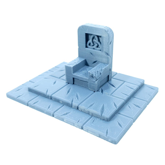 Tabletop Terrain Thron | 28mm Fantasy Scenery für DnD, RPG und Wargaming